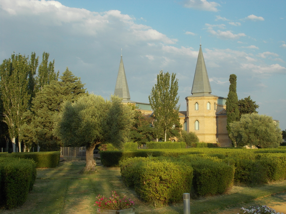 Jardín de la casa del General Palafox en la finca de la Alfranca (Pastriz, Zaragoza)